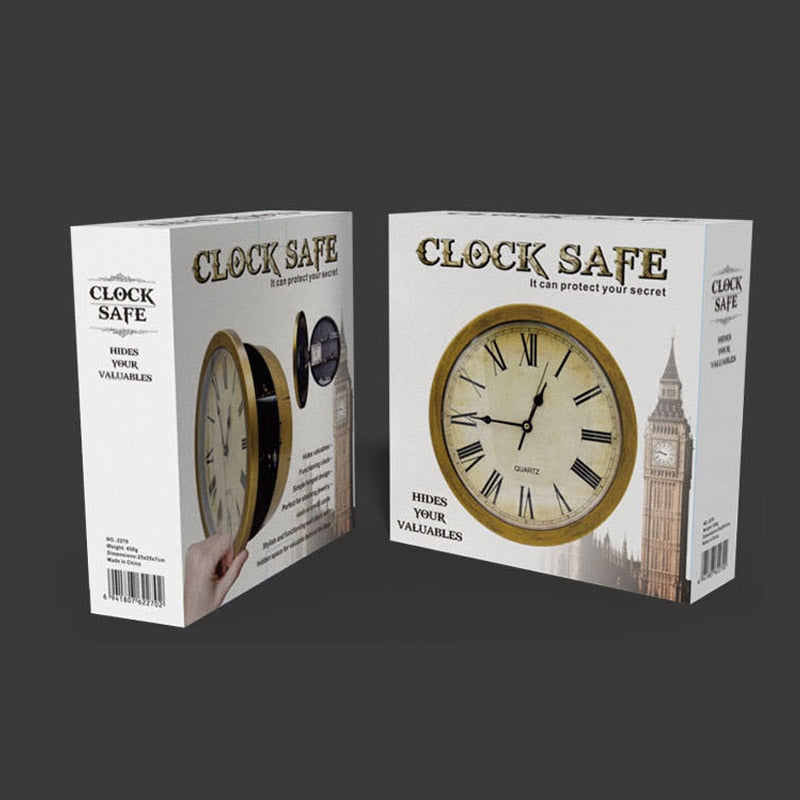 Secret Wall Clock Safe with Hidden Storage by HitMyNeed