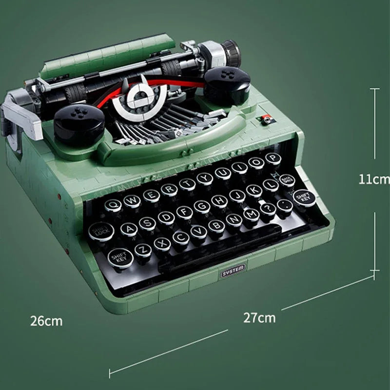 Self-Assembly Classic Typewriter Model Building Kit by HitMyNeed