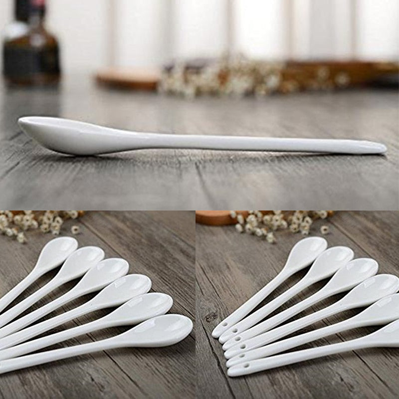 Set of 5 Ceramic Teaspoons, 13 cm by HitMyNeed