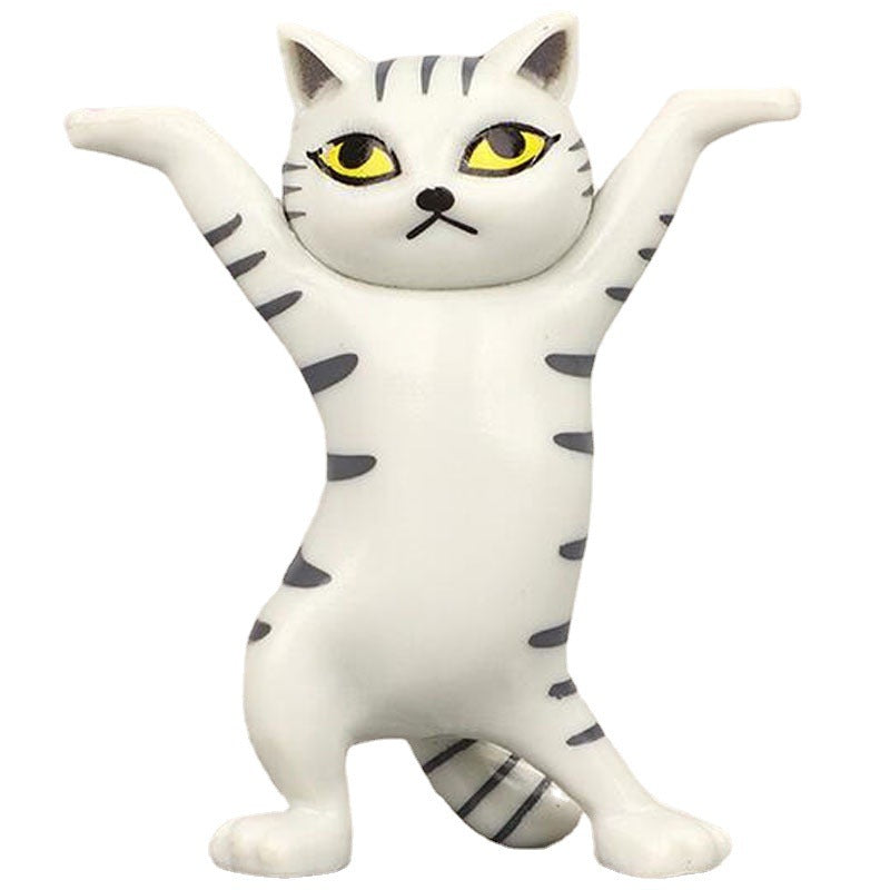 Set of 5 Dancing Cat Figurines Cake & Desk Decor by HitMyNeed
