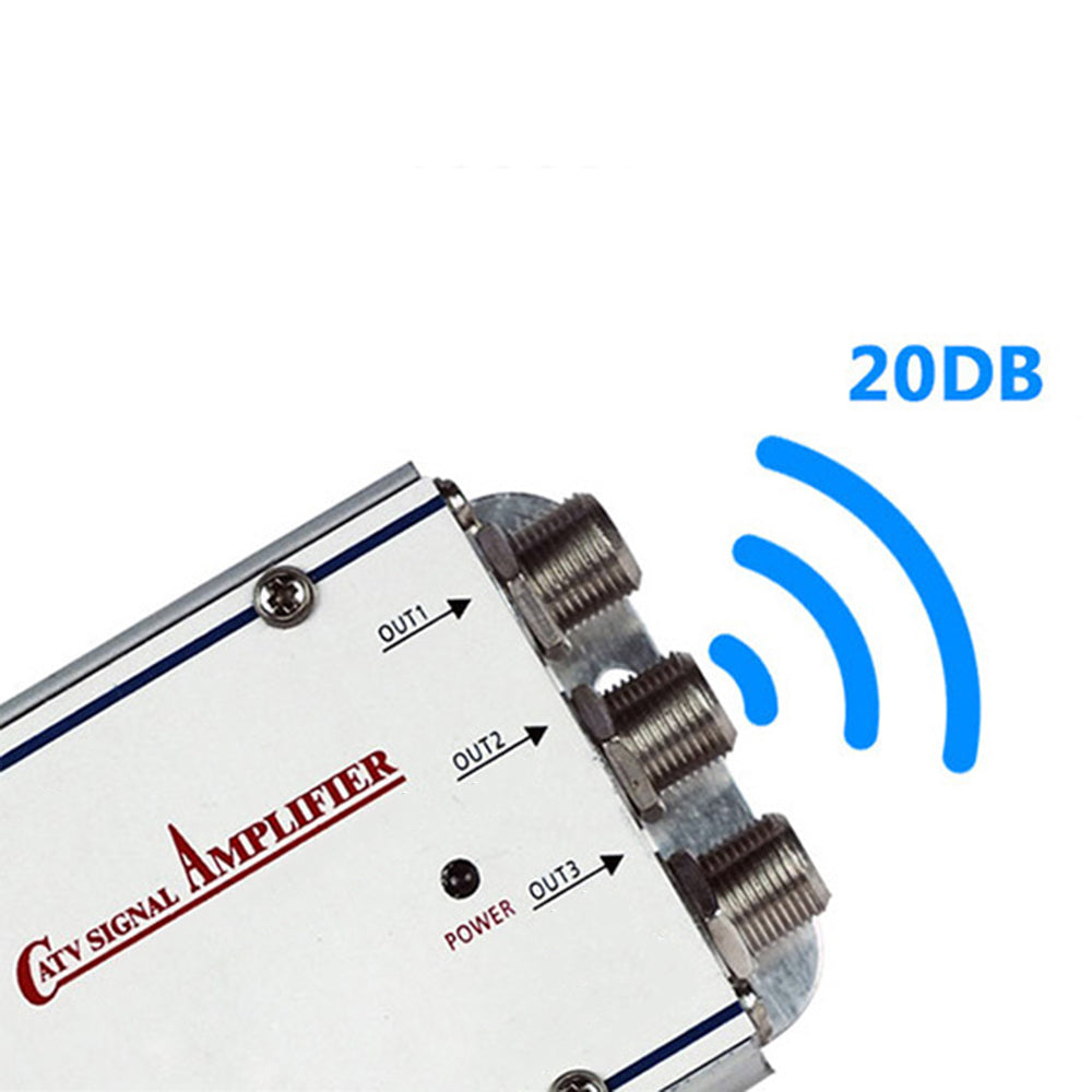 Signal Amplifier for TV and Audio, 20 dB Gain by HitMyNeed