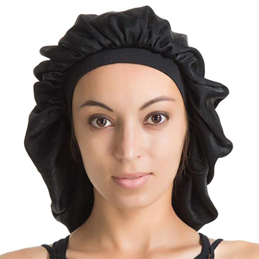 Silk Sleep Cap with Elastic Band for Night Hair Care by HitMyNeed