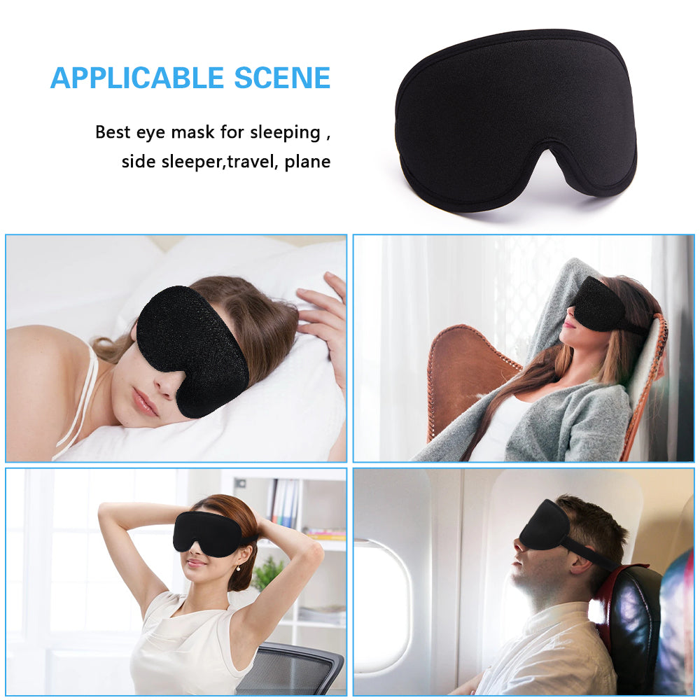 Silk Sleep Mask for Eyes with Adjustable Strap by HitMyNeed