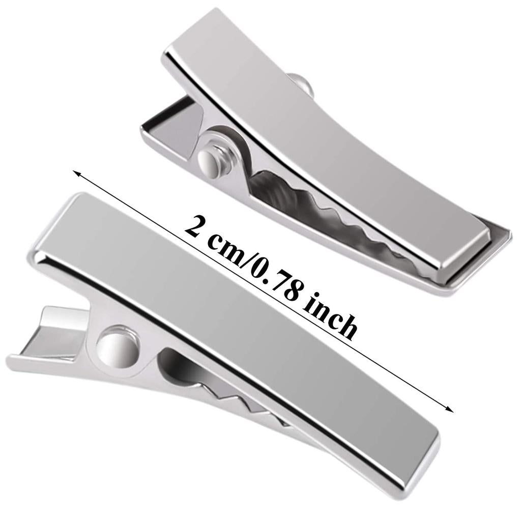 Small Metal Alligator Hair Clips 2cm (50 Pack) by HitMyNeed