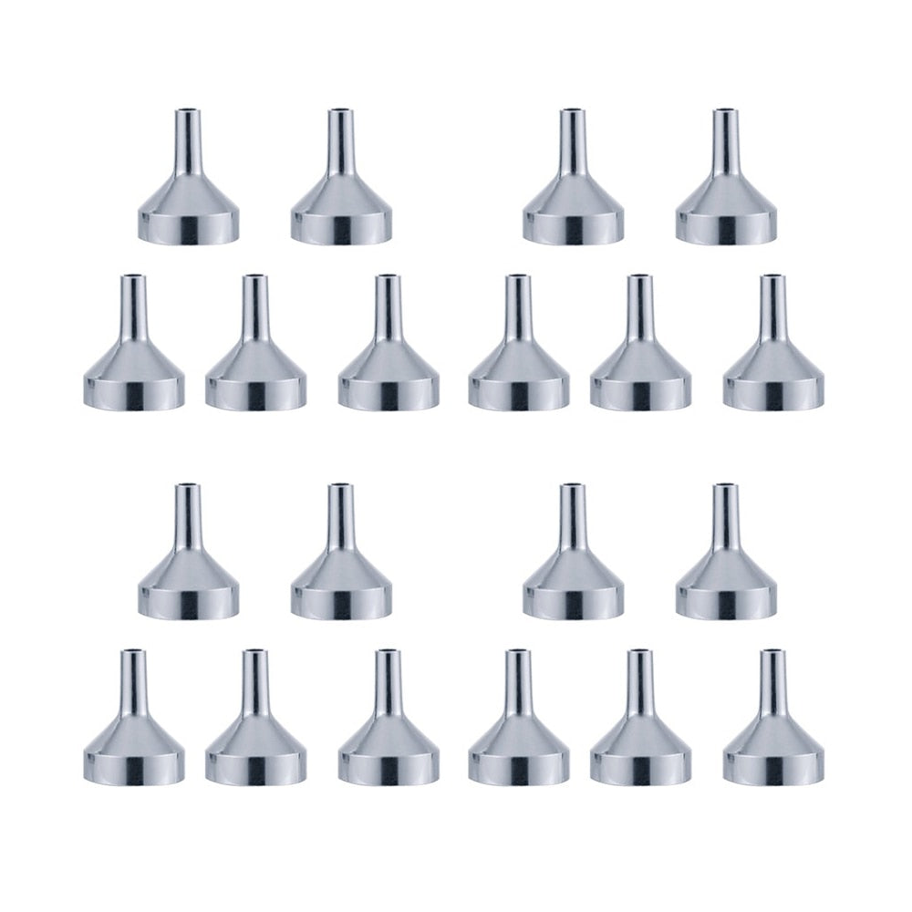 Small Metal Funnels for Mini Bottles (Set of 5) by HitMyNeed
