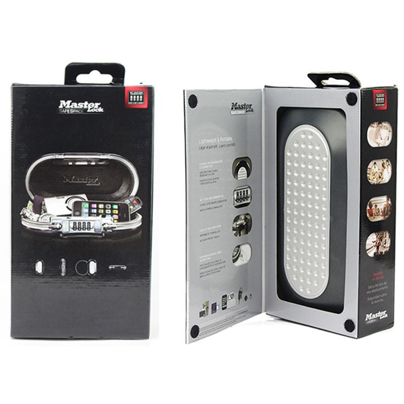 Small Portable Safe with Cable and 4-Digit Lock by HitMyNeed