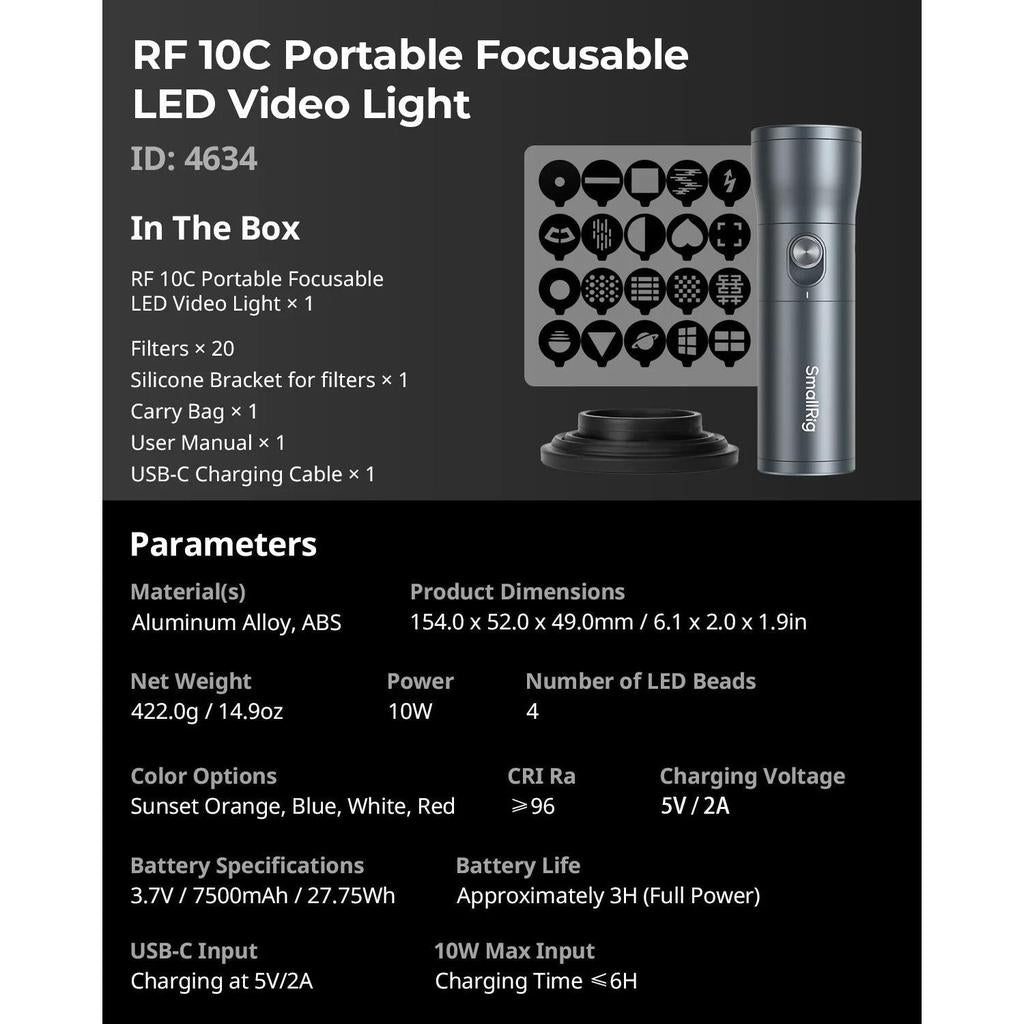SmallRig RF 10C Portable Focusable LED Video Light by HitMyNeed