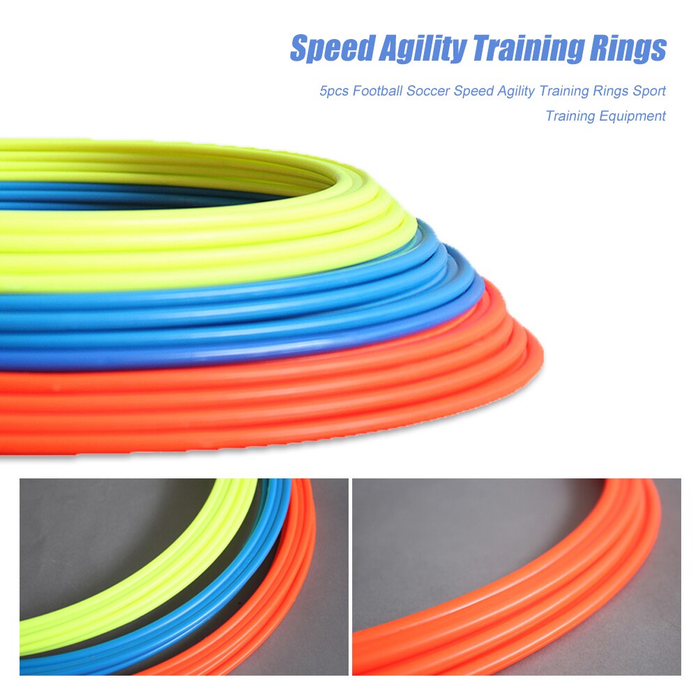 Soccer Training Agility Rings Set (5-Pack, 40 cm) by HitMyNeed
