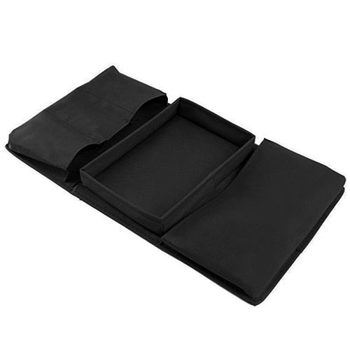 Sofa Arm Table with Multi-Pocket Organizer Bag by HitMyNeed