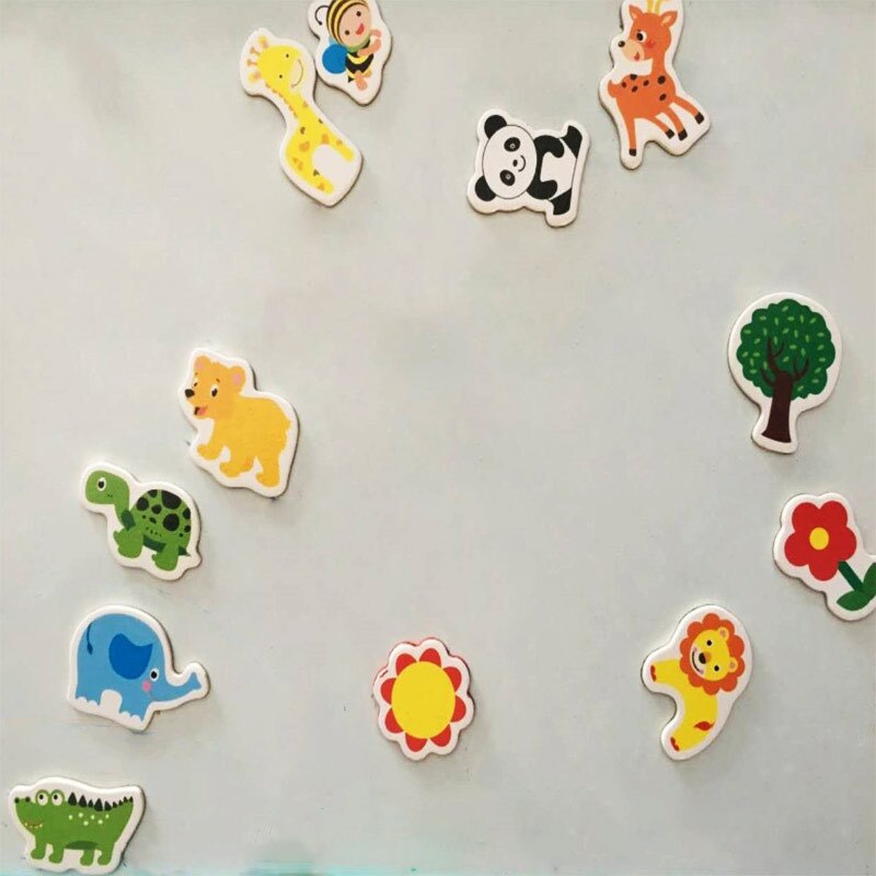 Soft Animal Fridge Magnets Set of 12 by HitMyNeed