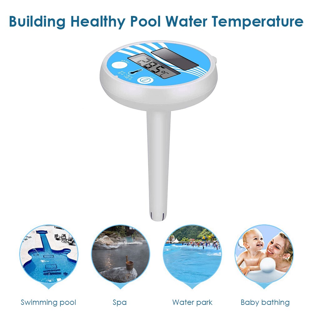 Solar Floating Digital Pool Thermometer by HitMyNeed