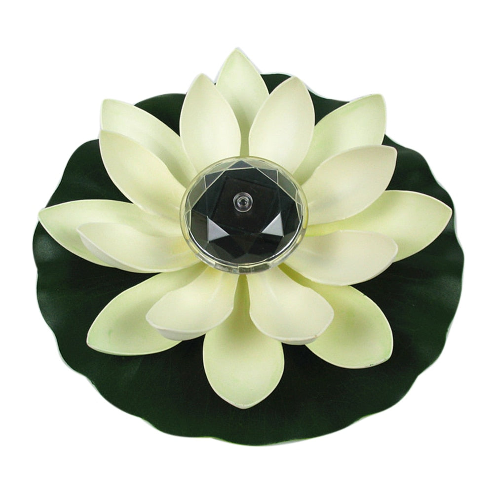 Solar Floating Lotus Flower LED Pond Light by HitMyNeed