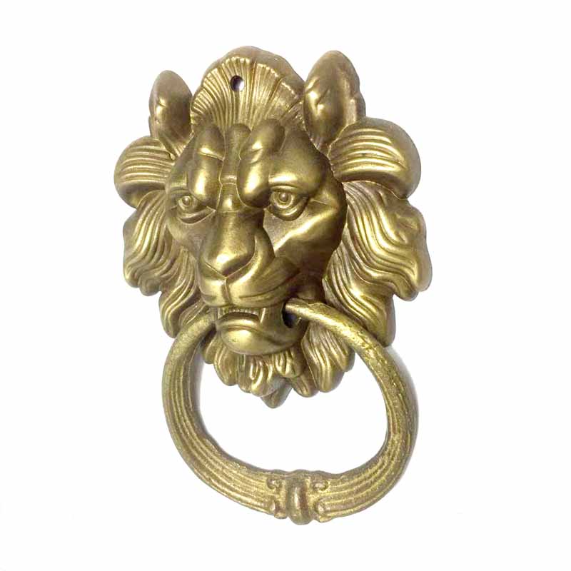 Solid Brass Lion Door Knocker Vintage Style by HitMyNeed