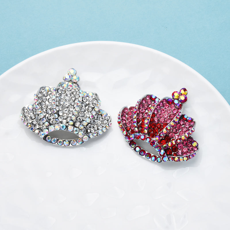 Sparkling Rhinestone Crown Brooch Pin by HitMyNeed