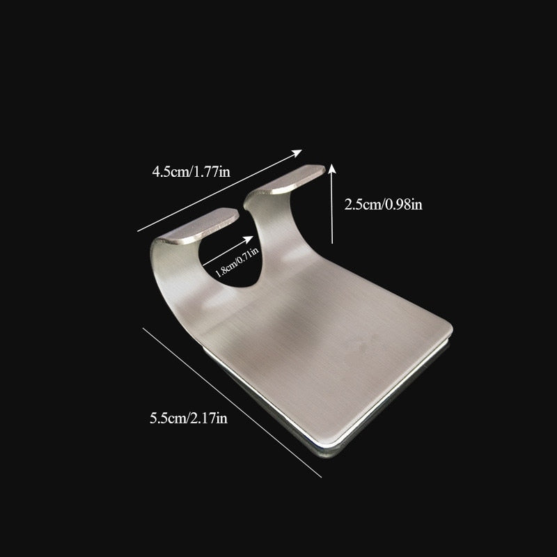 Stainless Steel Adhesive Razor Holder Wall Hook by HitMyNeed