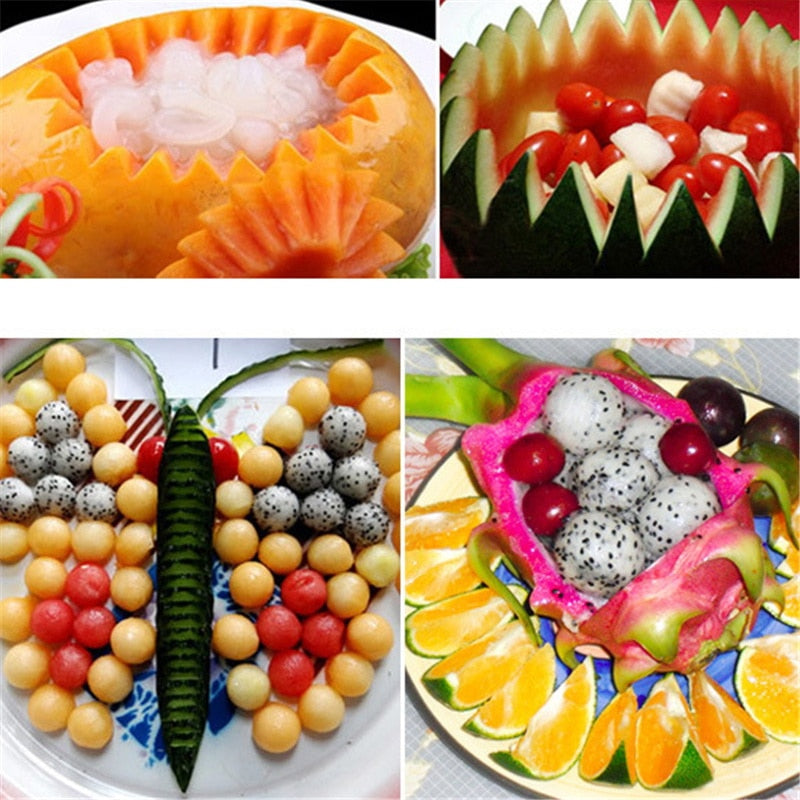 Stainless Steel Double-Ended Melon Scooper Tool by HitMyNeed