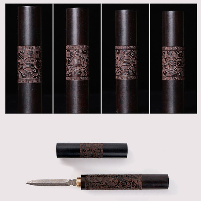 Stainless Steel Ebony Puer Tea Needle & Knife by HitMyNeed