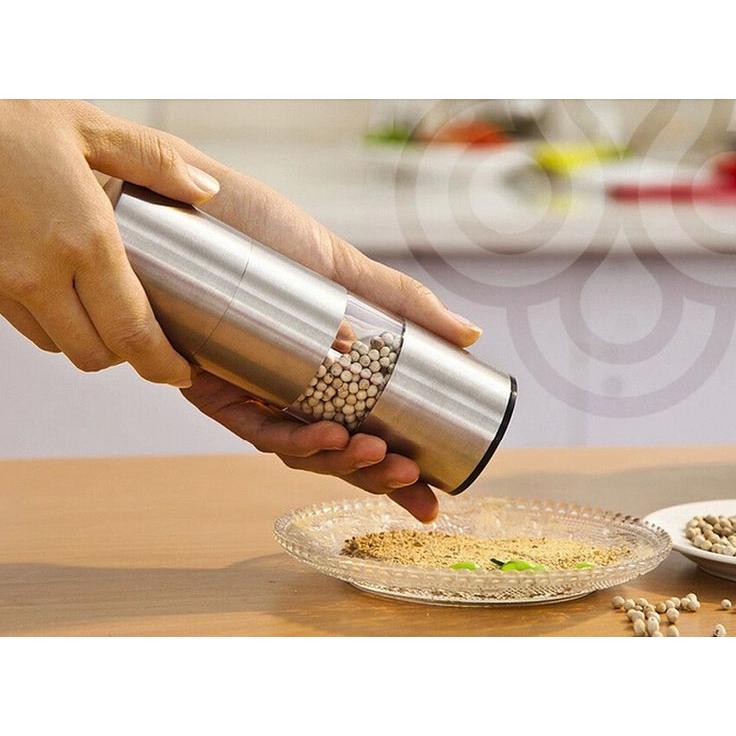 Stainless Steel Electric Pepper and Spice Grinder by HitMyNeed