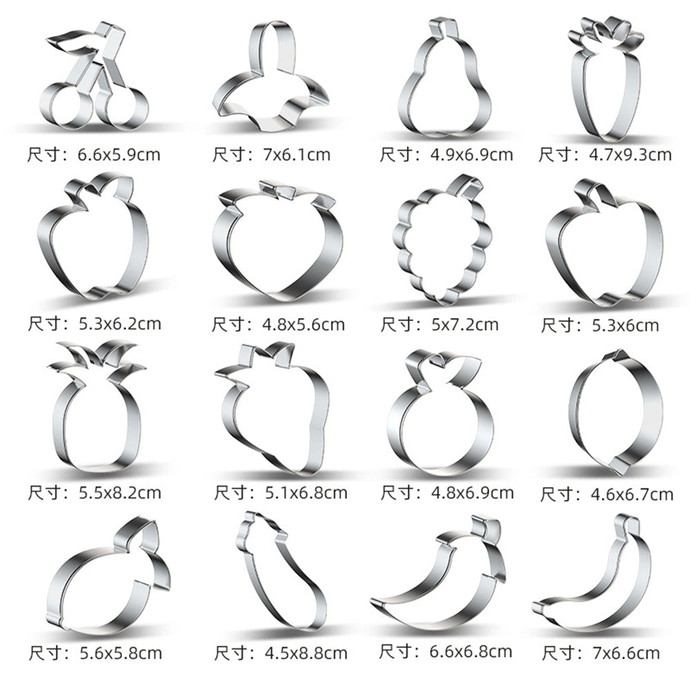 Stainless Steel Fruit Cookie Cutter by HitMyNeed