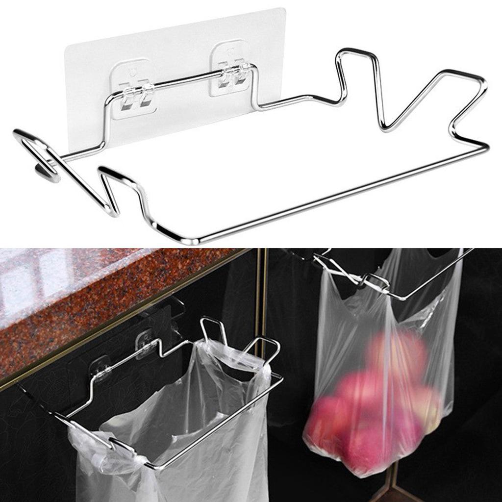 Stainless Steel Hanging Garbage Bag Holder by HitMyNeed