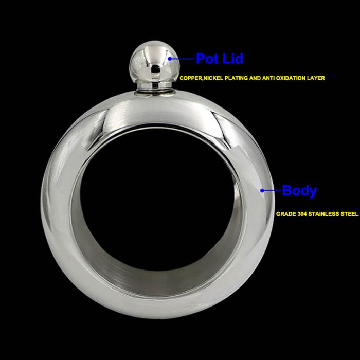 Stainless Steel Liquor Bangle Bracelet Flask by HitMyNeed