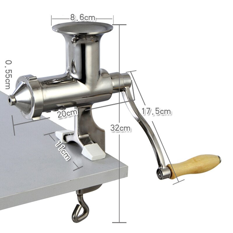 Stainless Steel Manual Wheatgrass Juicer by HitMyNeed