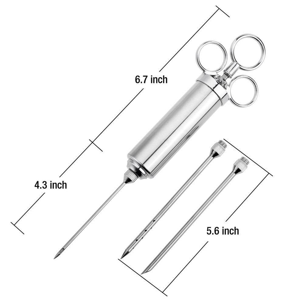 Stainless Steel Meat Marinade Injector Set 10pcs by HitMyNeed