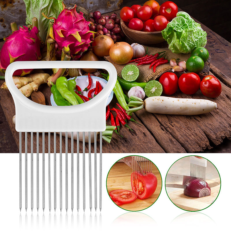 Stainless Steel Onion and Vegetable Dicing Grip by HitMyNeed