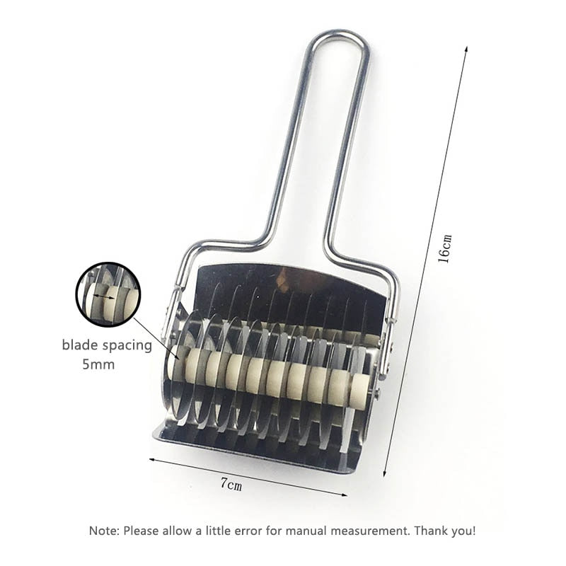 Stainless Steel Pasta Cutter Noodle Roller Knife by HitMyNeed