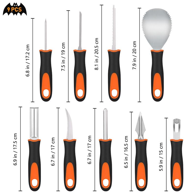 Stainless Steel Pumpkin Carving Set, 9-Piece by HitMyNeed