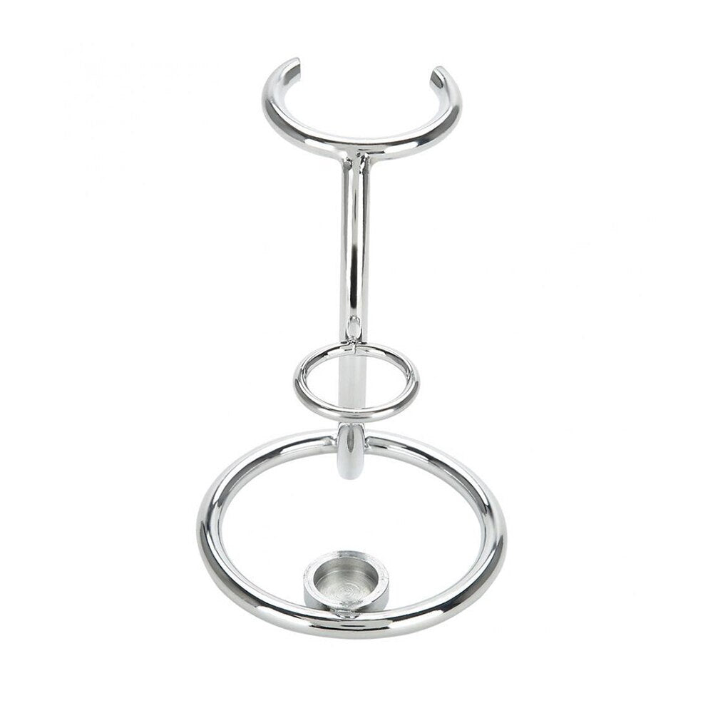 Stainless Steel Razor and Shaving Brush Stand by HitMyNeed