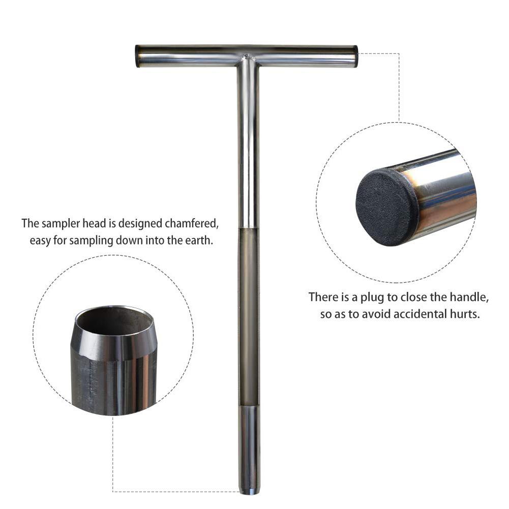 Stainless Steel Soil Sampler Probe with Handle by HitMyNeed