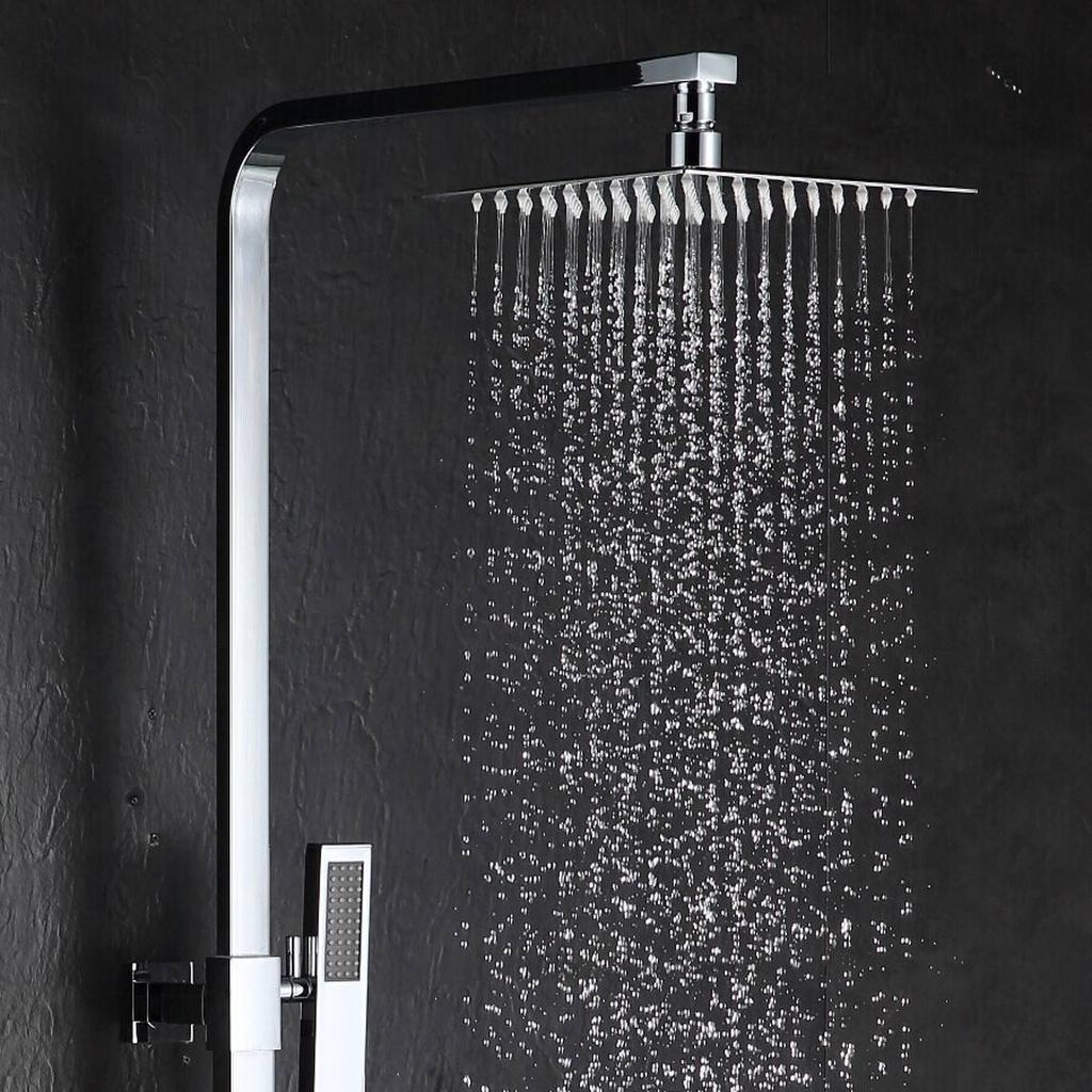 Stainless Steel Square Rain Shower Head 20 x 20 cm by HitMyNeed
