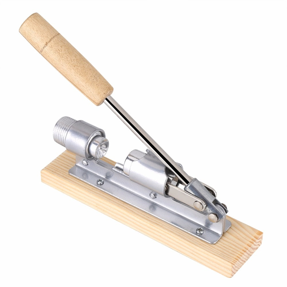 Stainless Steel Walnut Cracker with Wooden Handle by HitMyNeed