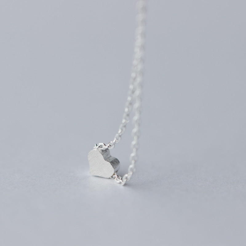 Sterling Silver Heart Pendant Necklace for Women by HitMyNeed