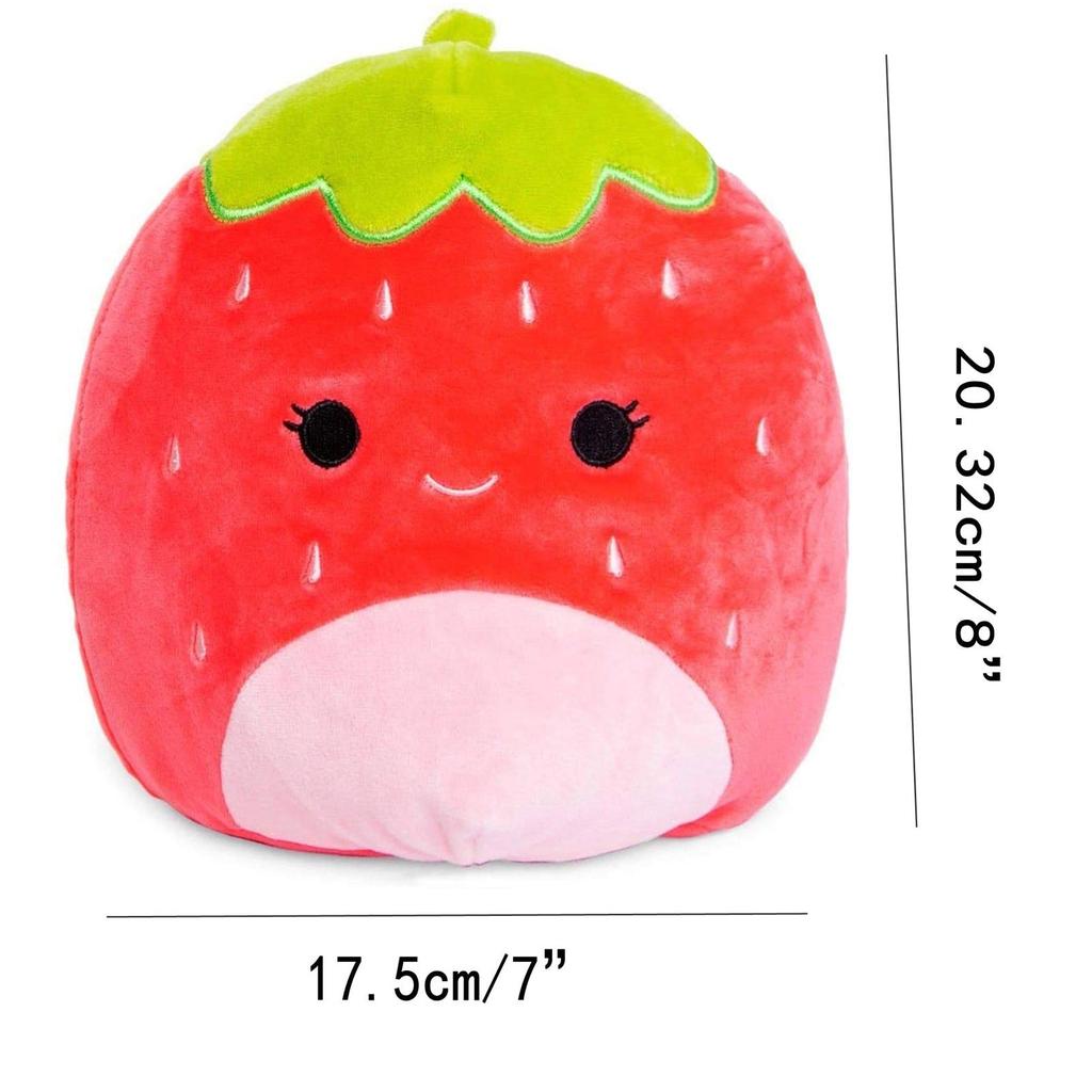 Strawberry Plush Huggable Pillow 8 x 7 Inches by HitMyNeed