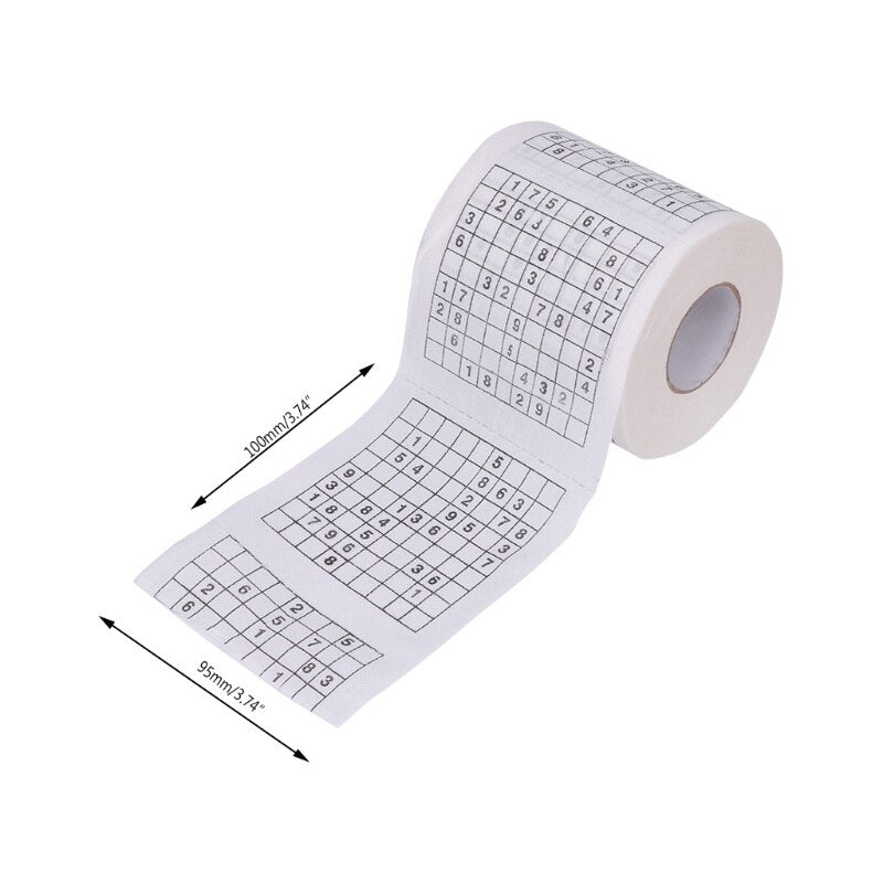 Sudoku Toilet Paper 2-Ply Novelty Tissue Roll by HitMyNeed