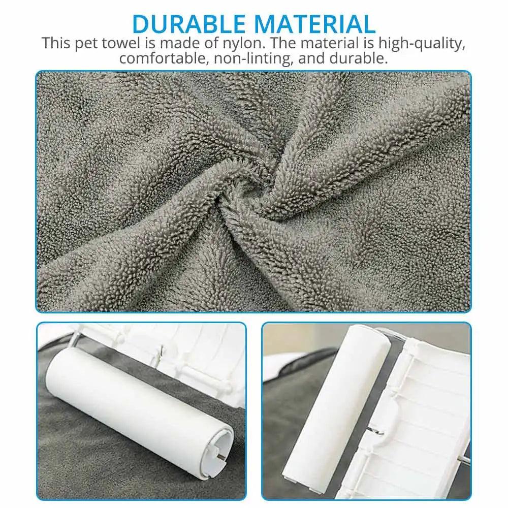 Super Absorbent Microfiber Pet Bath Towel Robe by HitMyNeed