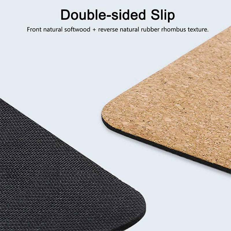 Sweat Absorbent Non-Slip Cork Yoga Mat by HitMyNeed