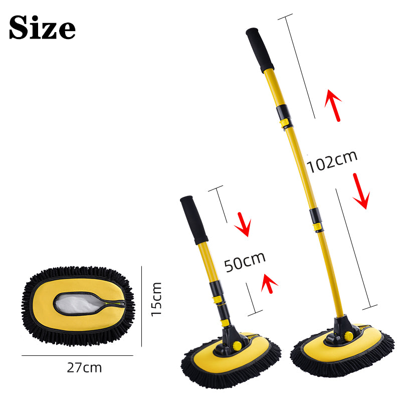 Telescopic Car Wash Brush with Chenille Mop Head by HitMyNeed