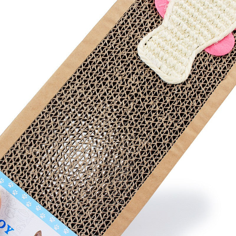 Textured Cardboard Cat Scratch Pad by HitMyNeed
