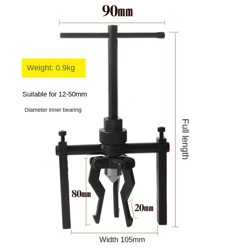 Three-Jaw Bearing Puller Tool Set for Auto Repair by HitMyNeed