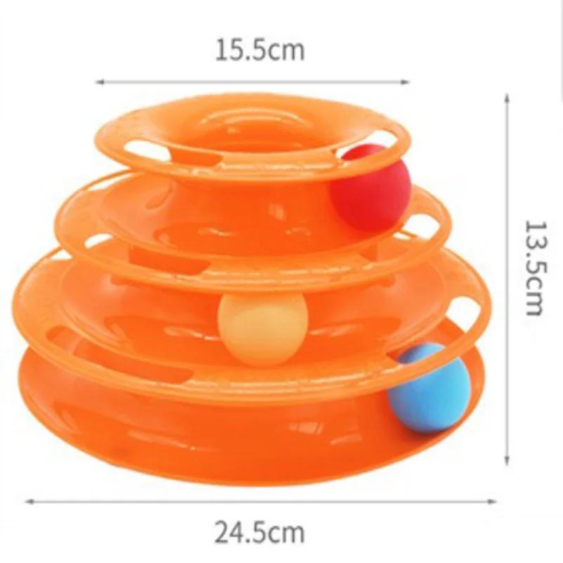 Three-Layer Cat Ball Tower Interactive Track Toy by HitMyNeed