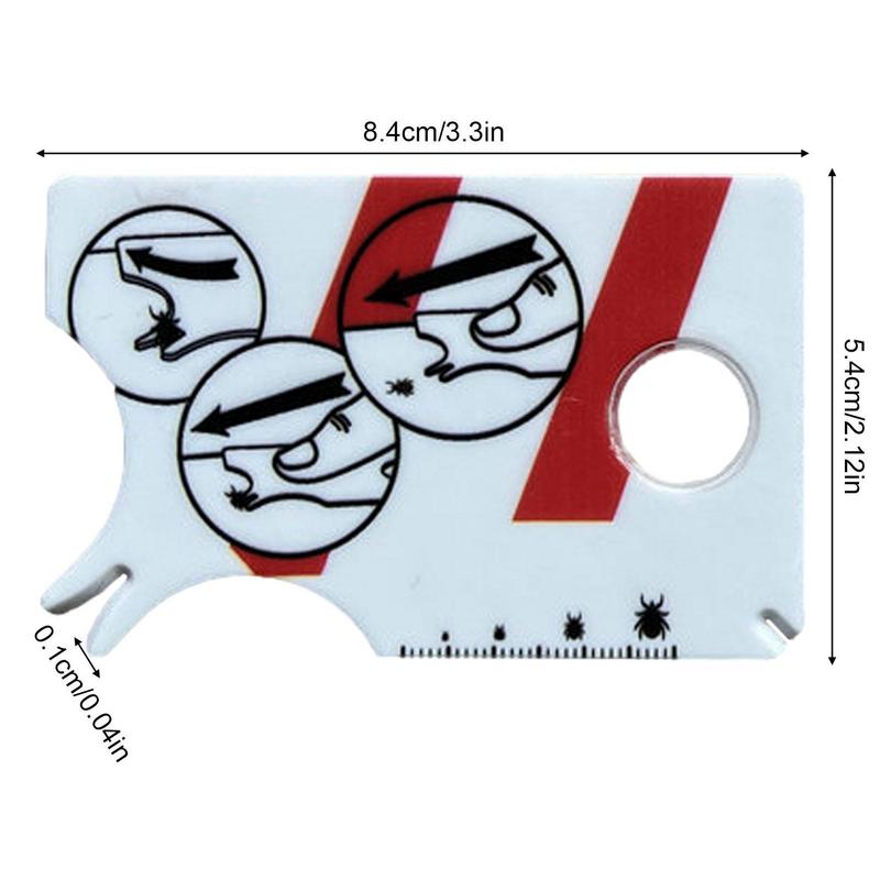 Tick Removal Card with Built-In Magnifying Glass by HitMyNeed