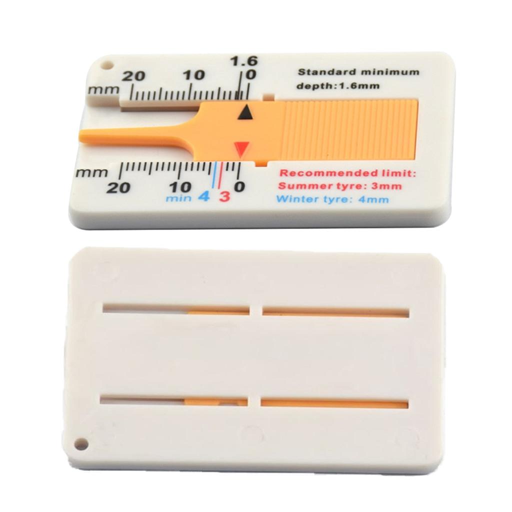 Tire Tread Depth Gauge Keychain Tool 0-20 mm by HitMyNeed