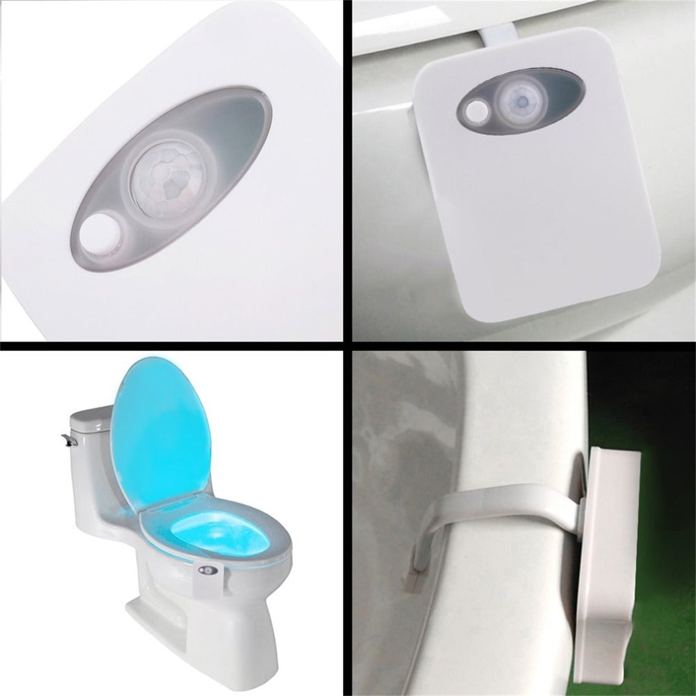 Toilet Night Light with Motion-Sensor LED, 8 Colors by HitMyNeed
