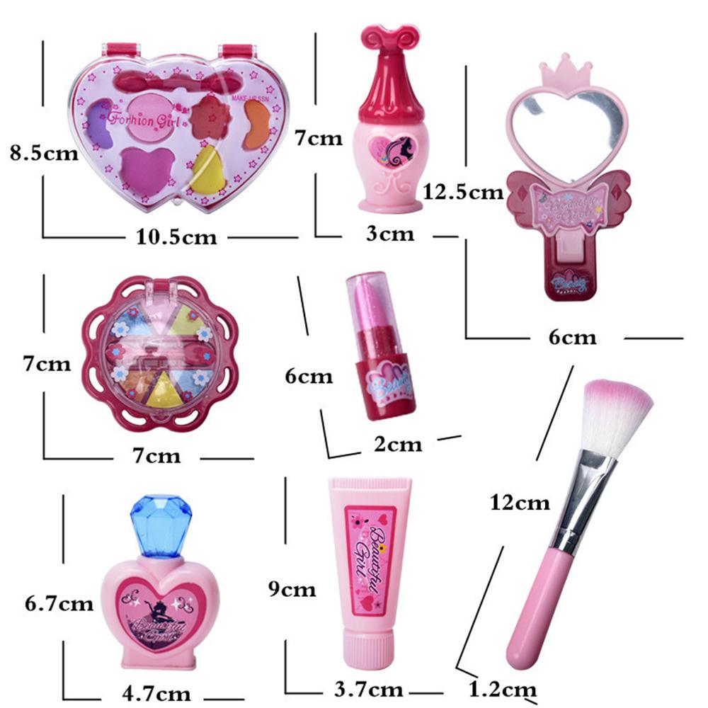 Toy Makeup Kit for Kids with Pouch (12 Pieces) by HitMyNeed
