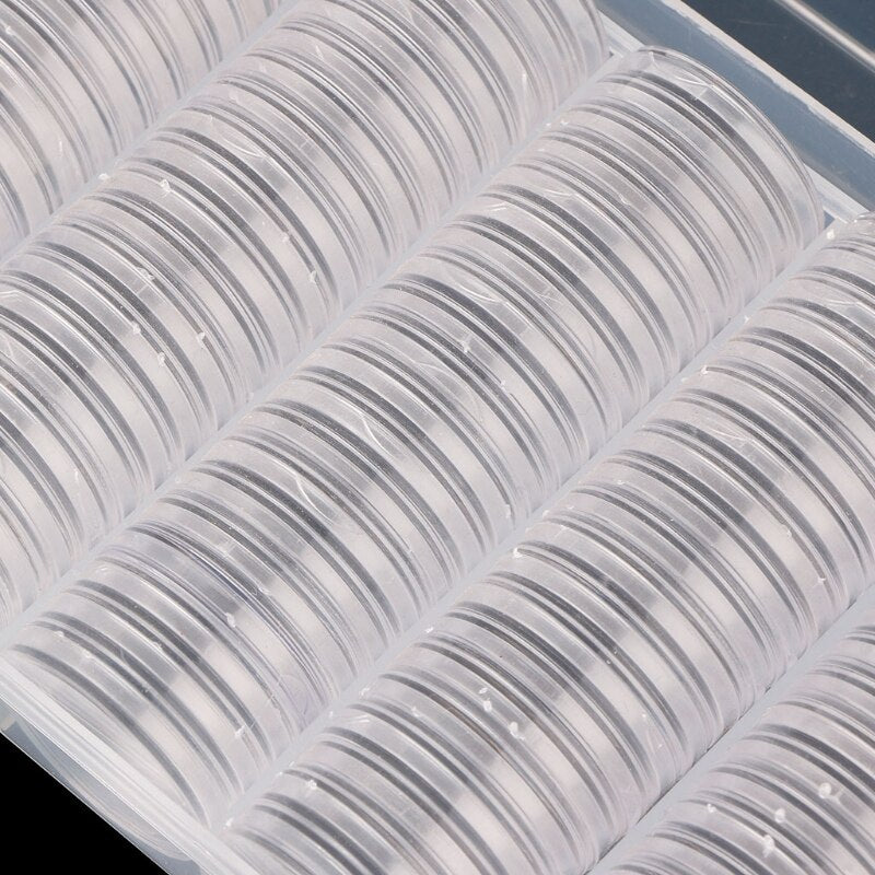 Transparent Coin Storage Box with 100 Holders 27mm by HitMyNeed