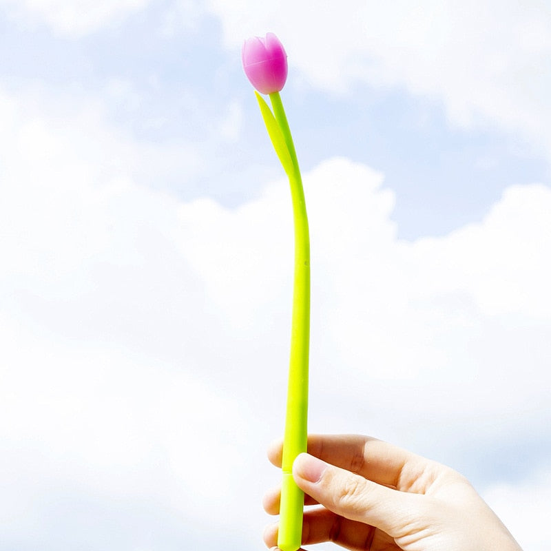 Tulip Gel Ink Flower Pens Set of 3 by HitMyNeed