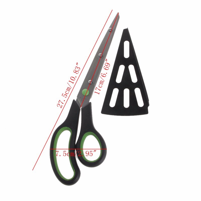 Two-in-One Non-Stick Pizza Shears with Serving Shovel by HitMyNeed